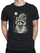 Magical Raccoon Night Scene Men's T-shirt