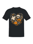 Spooky Halloween Icons Collage Men's T-shirt