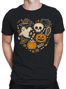 Spooky Halloween Icons Collage Men's T-shirt