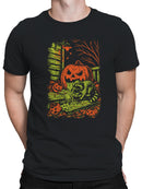 Spooky Raccoon Halloween Scene Men's T-shirt