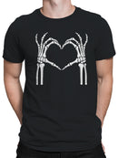 Skeleton Hand Heart Art Men's T-shirt