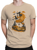 Enchanted Witch and Moon Scene Men's T-shirt