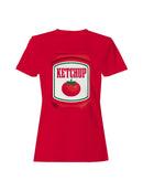Ketchup Label with Tomato Women's T-shirt