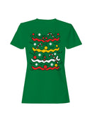 Festive Candy Cane Pattern Women's T-shirt