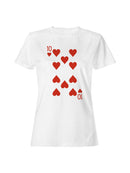Ten of Hearts Playing Card Women's T-shirt