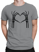 Skeleton Hands Make Heart Men's T-shirt