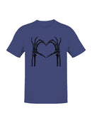 Skeleton Hands Make Heart Men's T-shirt