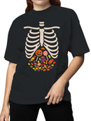 Halloween Candy Skeleton Women's T-shirt