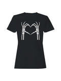 Skeleton Hand Heart Art Women's T-shirt