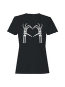 Skeleton Hand Heart Art Women's T-shirt