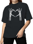 Skeleton Hand Heart Art Women's T-shirt