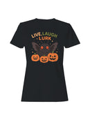 Live Laugh Lurk Moth and Pumpkins Women's T-shirt