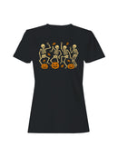 Dancing Skeletons Halloween Fun Women's T-shirt