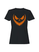 Sinister Pumpkin Face Women's T-shirt