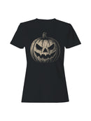 Sinister Pumpkin Grin Women's T-shirt
