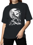 Majestic Wolf Amidst Moonlight Women's T-shirt