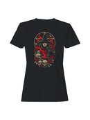 Witch, Skulls, and Black Cat Women's T-shirt