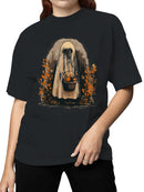 Ghostly Harvest in Autumn Glow Women's T-shirt