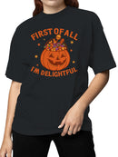 Delightful Pumpkin Candy Delight Women's T-shirt