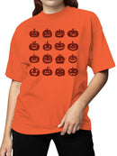 Pumpkin Faces Collection: Creepy to Cute Women's T-shirt