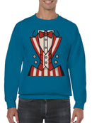 Patriotic Tuxedo Men's Sweatshirt