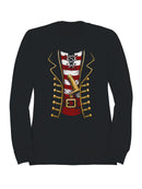 Pirate Uniform with Sword Men's Sweatshirt