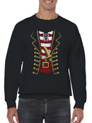 Pirate Uniform with Sword Men's Sweatshirt