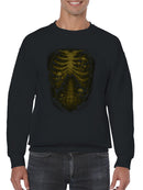 Fungal Ribcage Art Design Men's Sweatshirt