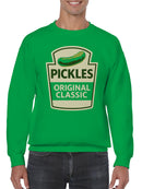 Classic Pickles Design Badge Men's Sweatshirt