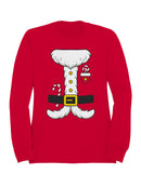 Festive Santa Outfit Men's Sweatshirt