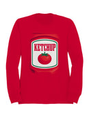 Ketchup Label with Tomato Men's Sweatshirt