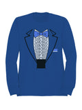 Classic Blue Bow Tie Tux Men's Sweatshirt