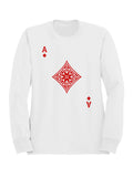Intricate Ace of Diamonds Art Men's Sweatshirt