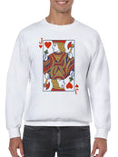 Jack of Hearts Playing Card Art Men's Sweatshirt