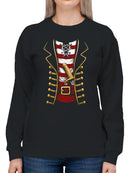 Pirate Uniform with Sword Women's Sweatshirt