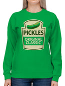 Classic Pickles Design Badge Women's Sweatshirt