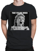 Accidental Old Post Like Meme Men's T-shirt