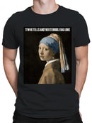 Girl with a Dad Joke Earring Men's T-shirt