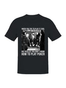 Poker Humor: Playing It Cool Comedy Men's T-shirt