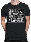 Procrastination Humor: Chaplin Style Men's T-shirt
