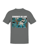 Relaxing Sundays with Child and Dog Men's T-shirt