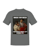Wish You Could Swipe Left Meme Men's T-shirt