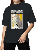 High School French Flirting Humor Women's T-shirt