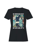 Victorian Cat-Related Humor Art Women's T-shirt