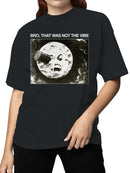 Vintage Moon Face Astronaut Meme Women's T-shirt