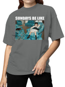 Relaxing Sundays with Child and Dog Women's T-shirt