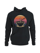 Retro Sunset Ramen Bowl Art Men's Hoodie
