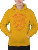 Bibimbap Cartoon with Korean Text Men's Hoodie