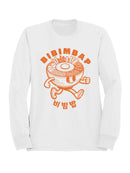 Bibimbap Cartoon with Korean Text Women's Sweatshirt