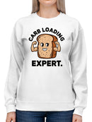 Carb Loading Expert Bread Humor Women's Sweatshirt